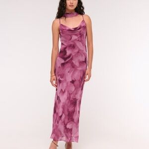 Abercrombie Julia Slip Scarf Maxi Dress